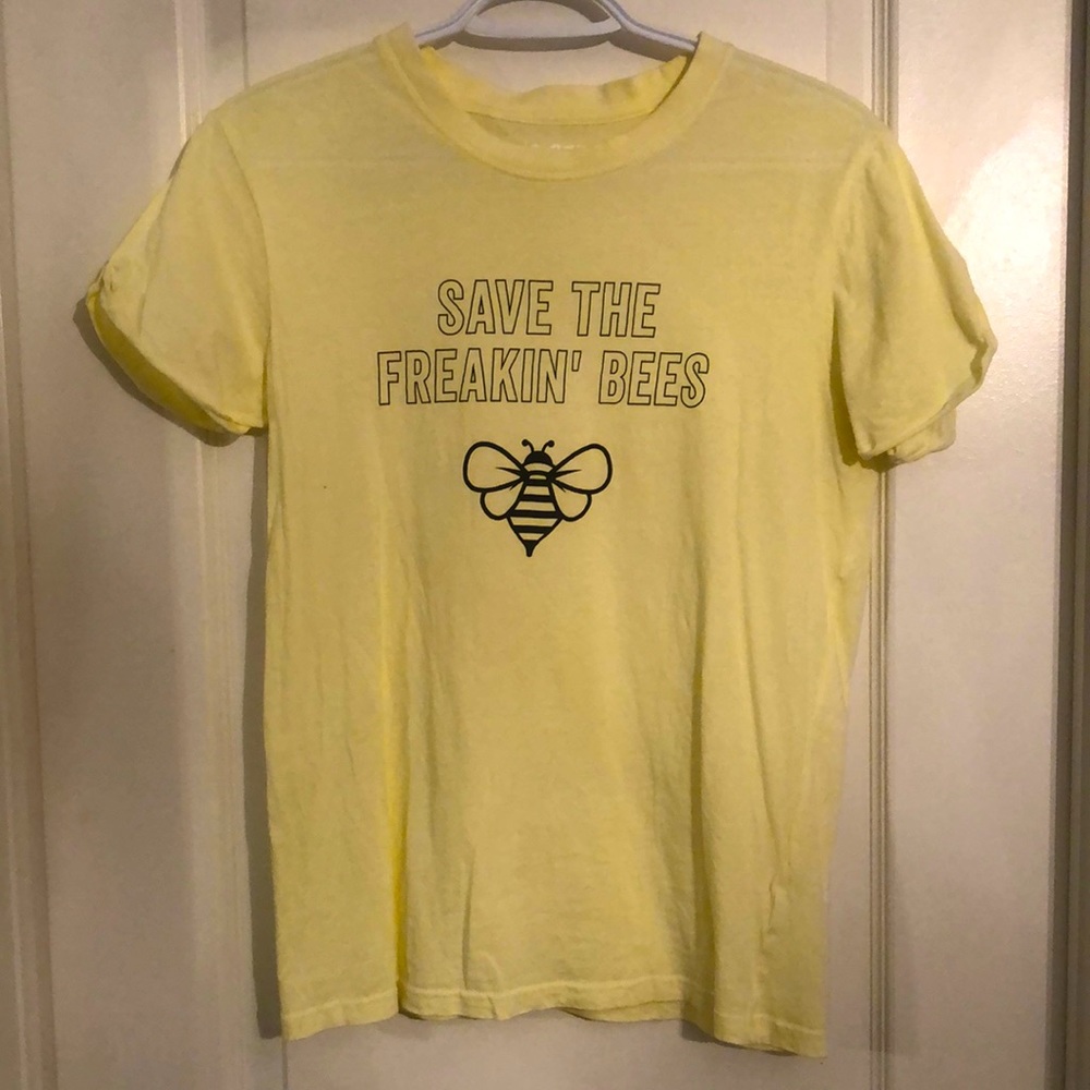 Eco-friendly yellow t-shirt